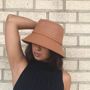 Urban outfitters leather bucket hat